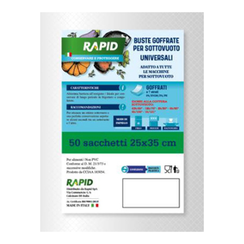 RAPID EMBOSSED VACUUM ENVELOPES 20X30 PCS. 50